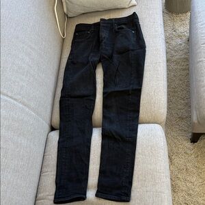 Rag & bone Men's Black Slim Jeans, fit 1